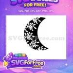 Free Boho Line Art Moon Free Celestial Stars Design Free SVG 2 - Instant Download
