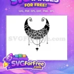 Free Boho Line Art Free Mandala Moon Crescent Design Free SVG - Instant Download