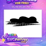 Free Cloud Strife Black Silhouette Free Spiky Hair Final Fantasy Free SVG - Instant Download