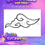 Free Akatsuki Cloud Symbol Free Black Silhouette Design Akatsuki Naruto Free SVG - Instant Download