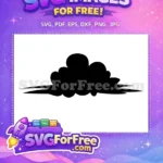 Free Goku Flying Nimbus Free Black Cloud Silhouette Dragon Ball Z Free SVG - Instant Download