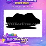Free Akatsuki Cloud Symbol Free Black Silhouette Design Naruto Free SVG 2 - Instant Download