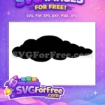 Free Fluffy Black Nimbus Free Classic Cartoon Element Dragon Ball Free SVG - Instant Download