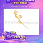 Free Golden Kangaroo Paw Free Simple Botanical Leaves Plant Free SVG - Instant Download