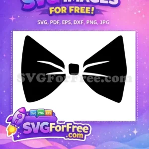 Discover this free bow tie SVG, a timeless design perfect for formal wear graphics and elegant projects. Download this free graphic!