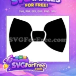 Free Black Bow Tie Free Formal Wear Gentleman Free SVG - Instant Download
