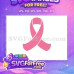 Free Pink Ribbon Free Awareness Symbol Breast Cancer Quotes Free SVG 2 - Instant Download