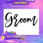 Free Groom Cursive Font Free Wedding Design Bridal Designs Free SVG - Instant Download