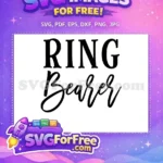 Free Ring Bearer Serif Font Free Cursive Script Bridal Wedding Design Free SVG - Instant Download