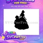 Free Bridal Belle Silhouette Free Wedding Gown Beauty and the Beast Free SVG - Instant Download