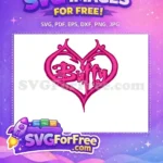 Free Pink Dripping Logo Free Gothic Heart Buffy Vampire Slayer Free SVG - Instant Download