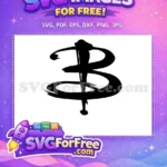 Free Buffy B Logo Silhouette Free Vampire Slayer Stake Buffy SVG Designs Free SVG - Instant Download