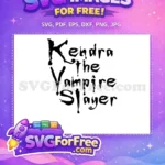Free Kicking Slayer Silhouette Free Spooky Dripping Font Kendra Free SVG - Instant Download