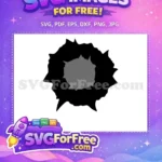 Free Black Jagged Edge Free Grey Center Mark Action Movie Gunshot Free SVG - Instant Download