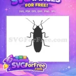 Free Bug Silhouette Graphic Free Black Insect Design Butterflies and Bugs Free SVG - Instant Download