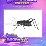 Free Grasshopper Silhouette Free Long Antennae Bugs Life Free SVG - Instant Download