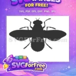 Free Housefly Silhouette Free Detailed Wings Bugs Design Free SVG - Instant Download