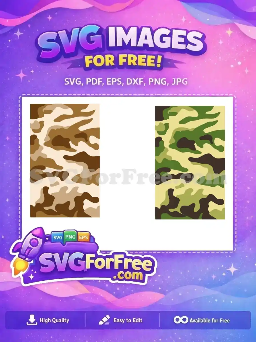 A free desert camouflage pattern featuring flowing organic shapes in shades of brown, tan, and cream for your projects free.