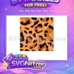 Free Leopard Print Camouflage Free Orange Tones Background Free SVG - Instant Download