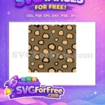 Free Leopard Print Pattern Free Brown Black Spots Camouflage Background Free SVG - Instant Download