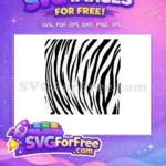 Free Zebra Animal Print Free Black White Stripes Camouflage Background Free SVG - Instant Download