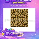 Free Yellow Leopard Print Free Seamless Pattern Camouflage Background Free SVG - Instant Download