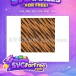 Free Number 1 Tiger Stripe Free Orange Black Camouflage Background Free SVG - Instant Download
