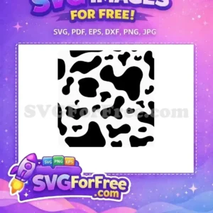 Download this free cow print SVG, a seamless black and white pattern for endless creative projects. Get your free animal print design now!