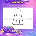 Free Badminton Birdie Free Simple Outline Sports Clipart Free SVG - Instant Download