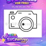 Free Camera Outline Free Photography Gear Camping Trip Free SVG - Instant Download