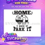 Free Vintage Camper Home Free Trailer with Heart Camping Free SVG - Instant Download