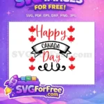 Free Red Maple Leaves Free Black Ribbon Canada Day Quotes Free SVG - Instant Download