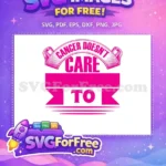 Free Pink Ribbon Banner Free Inspirational Quote Cancer Awareness Free SVG - Instant Download