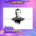 Free Captain America Stencil Free Dripping Ink Splatter Marvel Free SVG - Instant Download