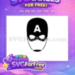 Free Captain America Stencil Free Black Mask Marvel Comics Free SVG - Instant Download