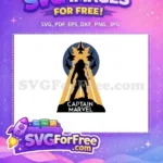 Free Captain Marvel Silhouette Free Fighter Jets Cartoon Movie Free SVG - Instant Download