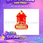 Free Confident Red Suit Free Mighty Heroine Jets Captain Marvel Cartoon Free SVG - Instant Download
