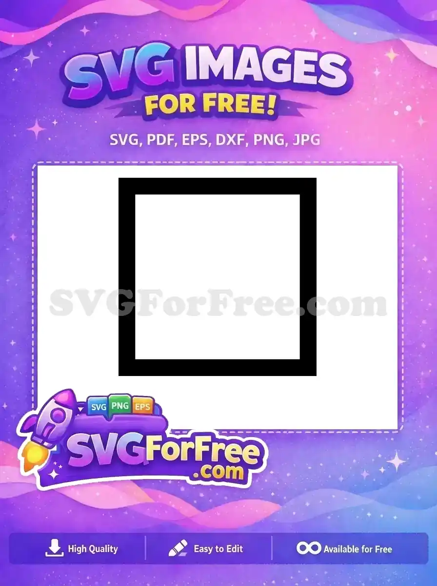 A free blank SVG design, offering endless creative possibilities for your projects. This versatile graphic is ready for customization.