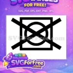 Free Do Not Tumble Dry Free Black Icon Care Instructions Free SVG - Instant Download