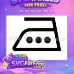 Free High Temp Iron Icon Free Three Dots Symbol Care Instructions Free SVG - Instant Download