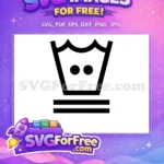 Free Machine Wash Permanent Press Free Medium Temp Symbol Care Instructions Free SVG - Instant Download
