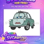 Free Professor Z with Monocle Free Angry Blue Eyes Cars Movie Free SVG - Instant Download
