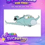 Free Smiling Teal Jet Free Confident Green Eyes Cars Planes Movie Free SVG - Instant Download