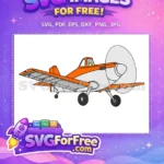 Free Orange Dusty Crophopper Free Determined Look Planes Movie Free SVG - Instant Download