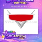 Free Red Emblem Free Silver V-Shape Wings Cars Movies Free SVG - Instant Download