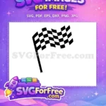 Free Waving Checkered Flag Free Finish Line Cars Movies Free SVG - Instant Download