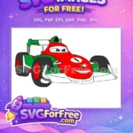 Free Red Number 1 Car Free Italian Flag Cars Movie Free SVG - Instant Download