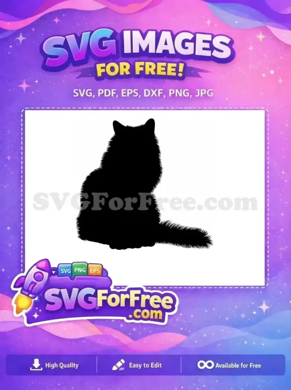 A free, minimalist SVG design, presented as a black canvas, offering unlimited potential for custom creative projects.