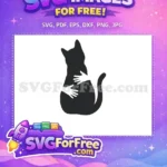 Free Hands Hugging Cat Free Pet Lover Design Cat Mom Free SVG - Instant Download