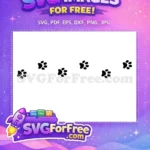 Free Black Cat Paw Prints Free Walking Trail Pet Lover Free SVG - Instant Download